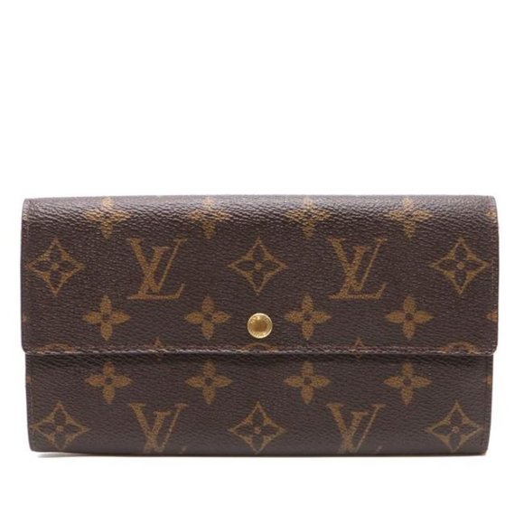 Louis Vuitton Handbags - #46346 Monogram Long Flap Pocket Bill Case Zip Zipper Vintage Sarah Wallet